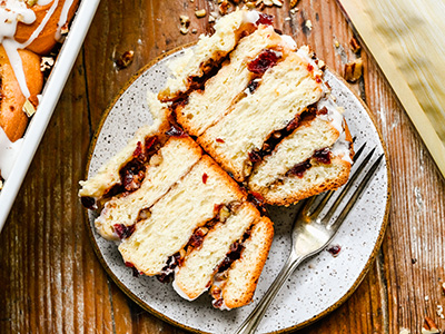 Cranberry Pecan Cinnamon Rolls